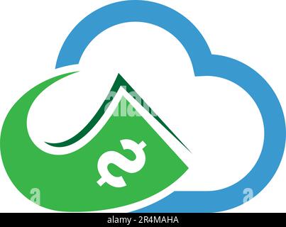 Cloud logo icon design illustration Stock Vector
