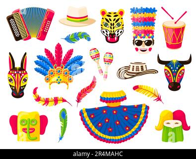 Colombian traditional hat Royalty Free Vector Image