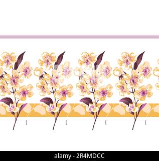 trending pattern for textile level printing cloths bedsheets pattern. Stock Vector