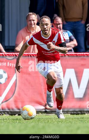 Groningen, Netherlands. 13th May, 2023. GRONINGEN, NETHERLANDS - MAY 13: Nigel Hardenberg of Harkemase Boys during the Dutch Eredivisie match between FC Groningen and Sparta Rotterdam at Euroborg on May 13, 2023 in Groningen, Netherlands (Photo by Pieter van der Woude/ Orange Pictures) Credit: Orange Pics BV/Alamy Live News Stock Photo