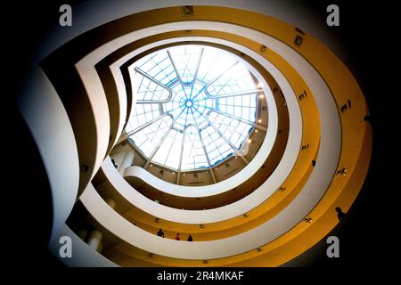 Interior view of The Solomon R. Guggenheim Museum. Stock Photo