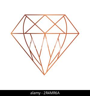 Minimal Luxury Diamond Logo Design Jewelry Logotype Stock Vector