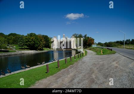 Trent-Severn Waterway, Peterborough boat Lift, Ontario. Canada. Stock Photo