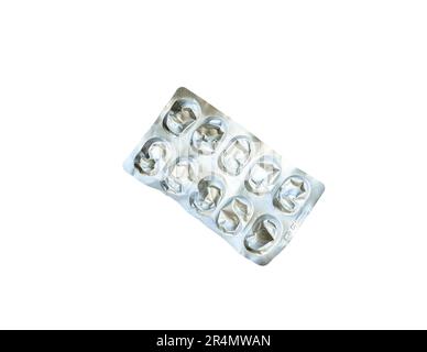 Pills cover isolated on a white background Stock Photo