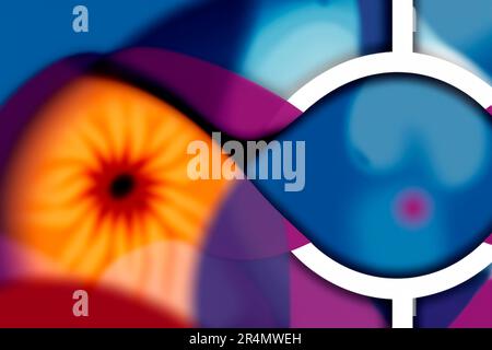 Abstract colorful background. Theme - Caribbean Sea, Islands. Stock Photo