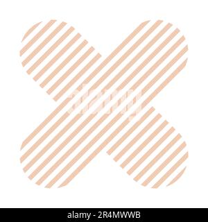 Trendy Vector Minimalist Geometric Basic Dots Heart Element. Shape 