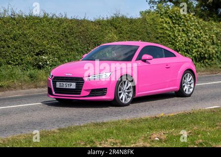 2017 Pink Audi TT Sport TDI Ultra' at the Capesthorne Hall Cheshire Classic  Show, 2023 Stock Photo