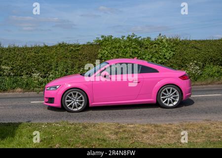 2018 Pink Audi TT Sport TDI Ultra' at the Capesthorne Hall Cheshire Classic Show, 2023 Stock Photo