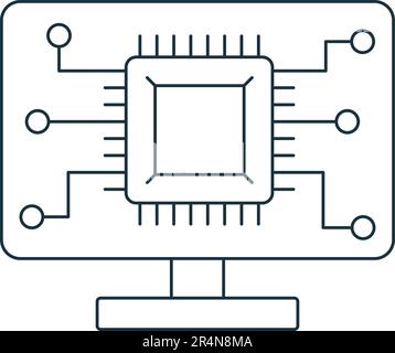 Embedded System icon. Monochrome simple Embedded System icon for ...