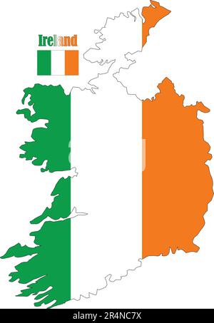 Ireland on map of europe Stock Vector Image & Art - Alamy