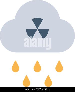 Acid Rain icon vector image. Stock Vector