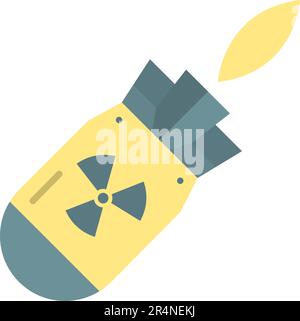 Atomic Bomb icon vector image. Stock Vector