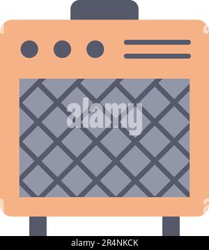 Amp icon vector image. Stock Vector
