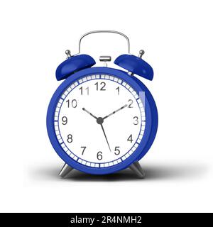 Colorful alarm clock for your asset time project isolated on white background. Stock Photo