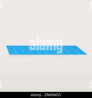 Blue Print Graphpaper isolated on white background. Stock Photo