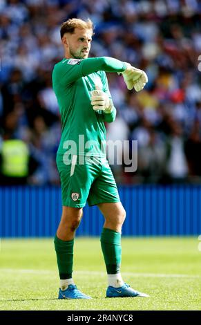 London, UK. 29th May, 2023. Harry Isted of Barnsley during the Sky Bet League 1 match at Wembley Stadium, London. Picture credit should read: David Klein/Sportimage Credit: Sportimage Ltd/Alamy Live News Stock Photo