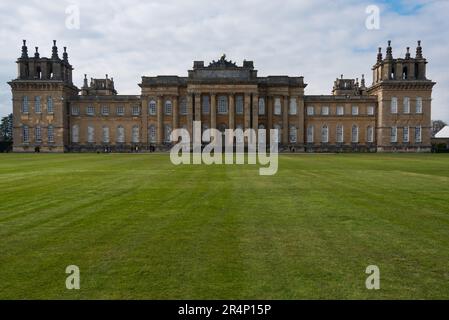 Blenheim Palace in Woodstock, England. The birthplace of Winston Churchill and residence of the Duke of Marlborough Stock Photo