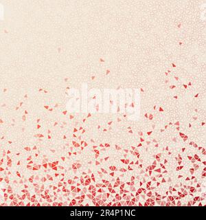 Abstract geometric background. Appealing scattered low poly triangles with colored gradient. Cool vector illustration. Stock Vector