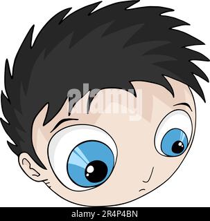 This is a illustration of Cute anime-style eyes with a sad expression Stock  Vector Image & Art - Alamy