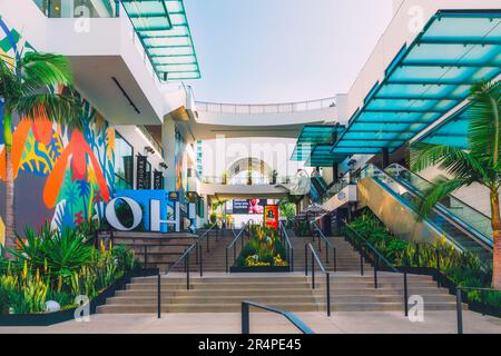 Hollywood, California, USA - April 26, 2023. Ovation, Hollywood Boulevard is the best shopping, dining, entertainment center in the heart of Hollywood Stock Photo