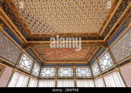 Interior of The Terrace Kiosk( Sofa Kiosk), Topkapi Palace, Istanbul, Turkey Stock Photo