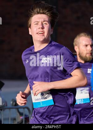 Prince Christian of Denmark, Count of Monpezat running in Royal run 2023 Stock Photo