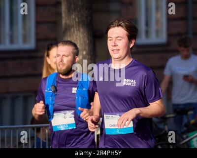 Prince Christian of Denmark, Count of Monpezat running in Royal run 2023 Stock Photo