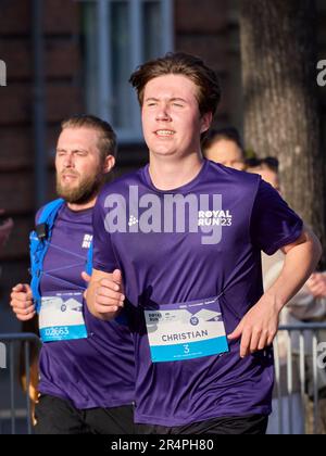 Prince Christian of Denmark, Count of Monpezat running in Royal run 2023 Stock Photo