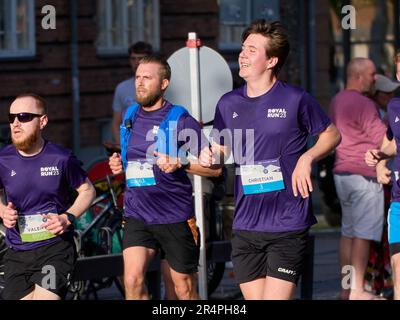 Prince Christian of Denmark, Count of Monpezat running in Royal run 2023 Stock Photo