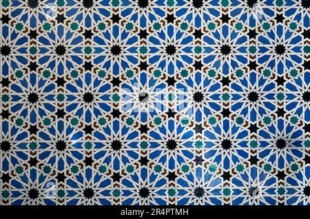 Spain, Andalusia, Seville, Alcazar of Seville, zellij tile work Stock Photo