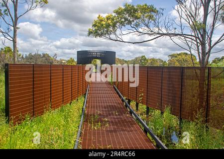 Entrance to the Tyrendarra Indigenous Protected Area, part of the Budj Bim Cultural Landscape