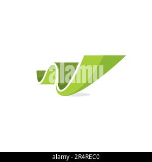 Letter W or N logo. W Initial Logo Design Stock Vector