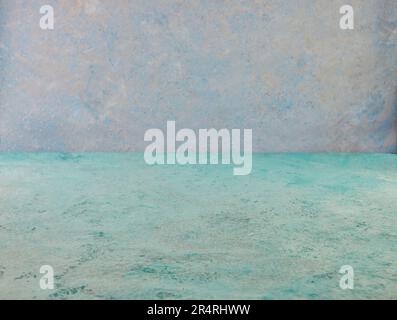 Background texture of blue concrete and grey-blue concrete for photography of food and goods Stock Photo