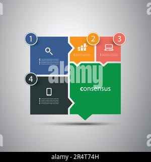Consensus - Speech Bubble Concept Stock Vector