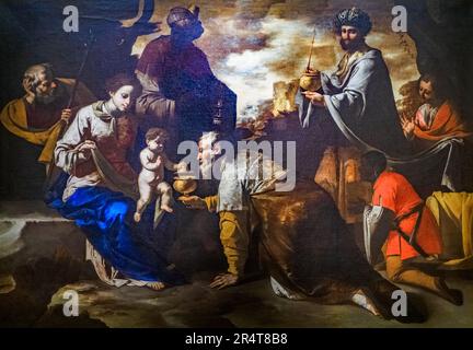 Adoration of the magi, 17th century Stock Photo - Alamy
