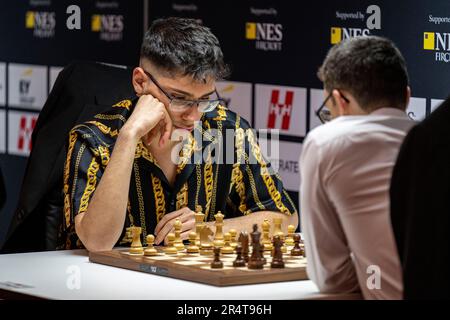 Stavanger 20230529.Alireza Firouzja during Norway Chess 2023 which