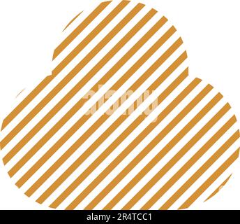 Trendy vector minimalist geometric basic lines cloud element. Shape abstract figure bauhaus form. Retro style texture illustration. Modern design Stock Vector
