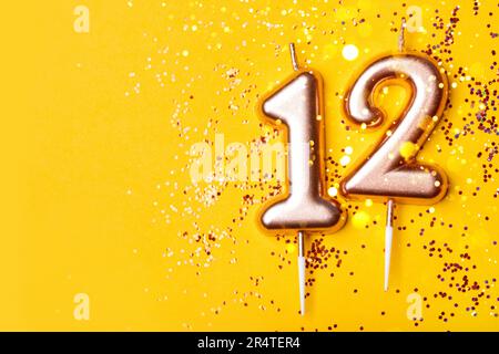 Happy 12Th Birthday Gold Surprise Balloon Box Rendering Stock Photo by  ©InkDropCreative 241373742