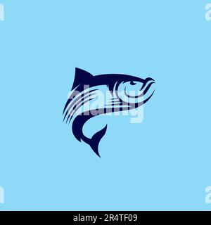 Fish Logo Vintage. Fishing Club Logo. Fish Icon Stock Vector