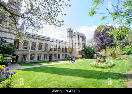 The Fellows' Garden at Balliol College, Oxford University UK Stock Photo