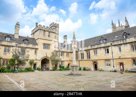 The Front Quad at Corpus Christi College, Oxford University UK. Stock Photo