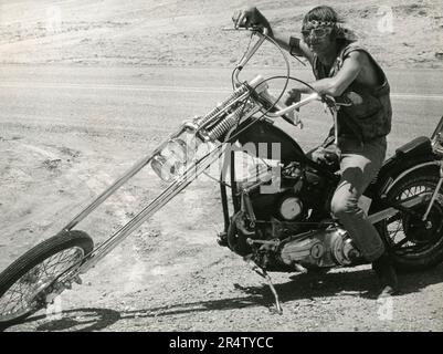 English actor Dean Jagger in a scene from the movie Vanishing Point, 1971 Stock Photo