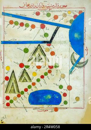 Old Map of Middle East Armenia and Assyria in Old Holy Bible Stock ...