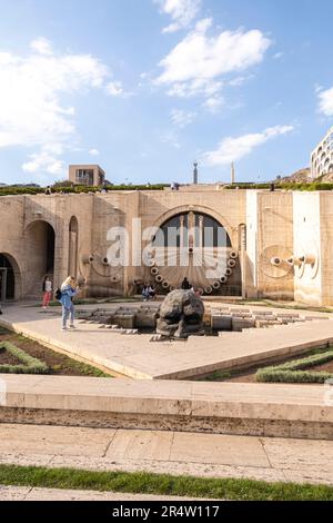 Yerevan landmarks. Cascade Complex, Open air museum in Yerevan, Armenia Stock Photo