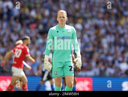 Wembley Stadium, London, UK. 29th May, 2023. EFL League One Play Off Football Final, Barnsley versus Sheffield Wednesday; Goalkeeper Cameron Dawson of Sheffield Wednesday Credit: Action Plus Sports/Alamy Live News Stock Photo