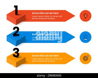 Infographic template with icons and 3 options or steps. Can be used for workflow layout, diagram, banner, webdesign. Vector illustration Stock Vector