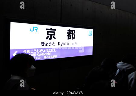 Kyoto, Japan. 7th Mar, 2023. Businessmen, commuters, tourists and visitors alike pass through Kyoto Station, leaving the JR West local platform.Kyoto Station (äº¬éƒ½é§…) is operated by West Japan Railway Company (JR West) and serves as a major hub for rail travel in Kansai. The station is well-connected, offering a wide range of train services, including the high-speed rail Shinkansen bullet trains, local and express trains, as well as the JR Sagano Line and Kintetsu Kyoto Line. It provides convenient access to various destinations within Kyoto prefecture and beyond. The building was designe Stock Photo