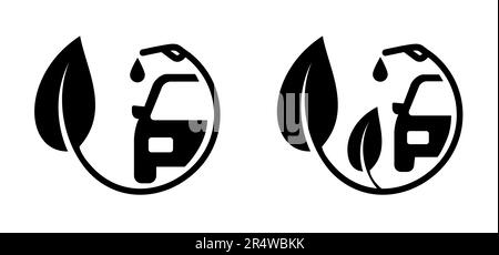 International, national biodiesel day or biofuel day. Cartoon gasoline with handle. Bio-fuel is fuel made from biomass. Bio fuels are available in sol Stock Photo