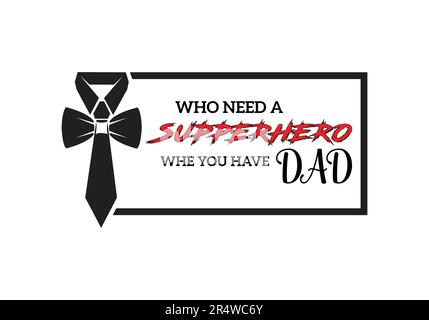 Happy Father's Day Poster Card Vector Illustration Stock Vector