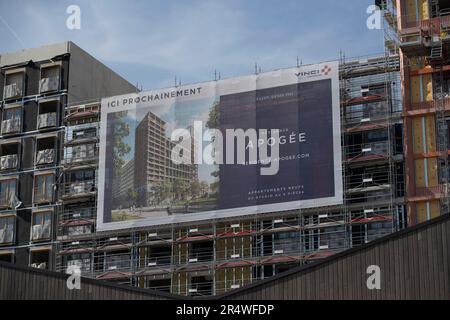 Paris, France. 30th May, 2023. View of one of the building of the athletes' village in construction for the Olympic Games 2024. Paris, France on May 30, 2023. Photo by Jeremy Paoloni/ABACAPRESS.COM Credit: Abaca Press/Alamy Live News Stock Photo